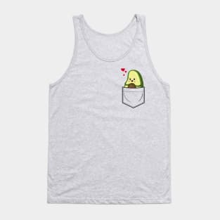 Avocado in Breastpocket Hearts - Cute & Funny Love T Shirt Tank Top